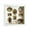 Clear, variant on DIY Mini Museum Memory Display Box with Gold Mini Frames and Figurines Personalized Photo Shadow Box for Valentine's Day Anniversary Wedding Gift Home Decor