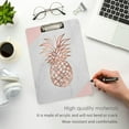 thumbnail image 4 of FMSHPON Rose Gold Pineapple Marble Clipboard Hardboard Wood Nursing Clip Board and Pull for Standard A4 Letter 13x9 inches, 4 of 5