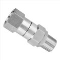 thumbnail image 2 of 3X High Pressure Washer Swivel Joint 3/8 Inch Pressure Washer Hose Fittings 360 Degree Rotation Connector Car Washing, 2 of 6