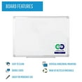 thumbnail image 2 of Bi-Silque Visual Communication Products MA0200790 MasterVision Earth Easy-Clean Dry Erase Board- White-Silver- 18x24, 2 of 5