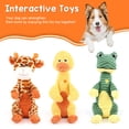 thumbnail image 3 of Cute Animal Shape Plush Dog Squeaky Toy, Interactive, Reduce Boredom, Stuffed Dog Chew Toy For Small, Medium, And Large Dogs, Durable Design, Teeth Cleaning, 3 of 8