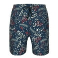 thumbnail image 3 of Pofeuu Merry Christmas Winter Leaves Snowflakes Prin Men's Swim Trunks Quick Dry Bathing Suit Swimming Board Shorts Mesh Lining Beach Swimwear-XX-Large, 3 of 6