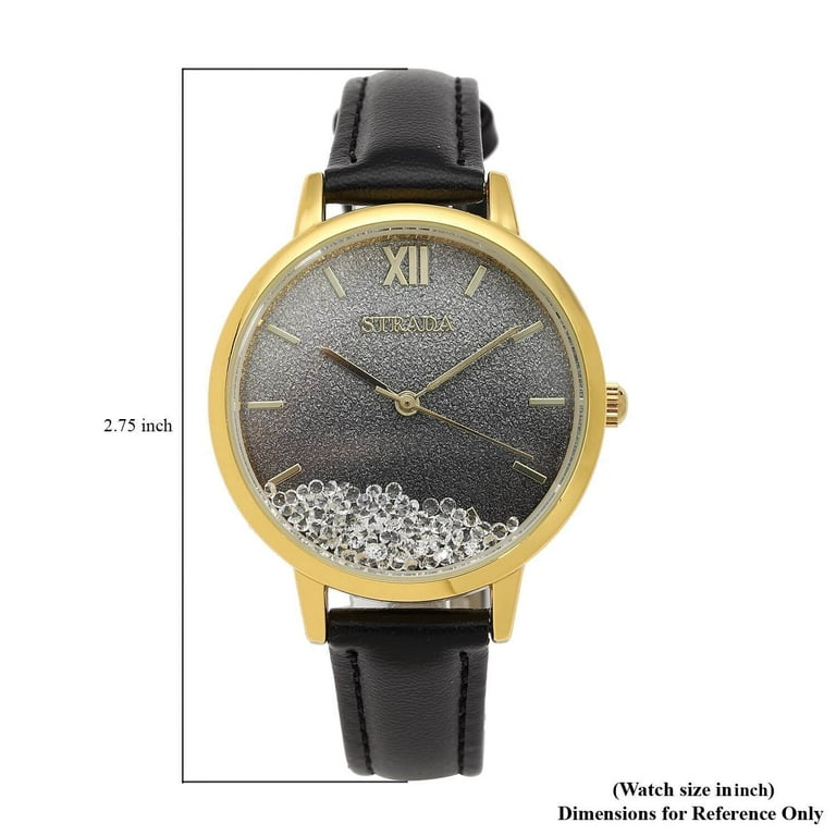 Shop LC Strada Crystal Japanese Movement Stardust Dial Watch in