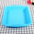 thumbnail image 3 of Non-Stick Blue Silicone Rectangle Bread/Cake Mold - Perfect for Baking and DIY Projects, Oven Safe Reusable Bakeware Pan Mould, 3 of 3