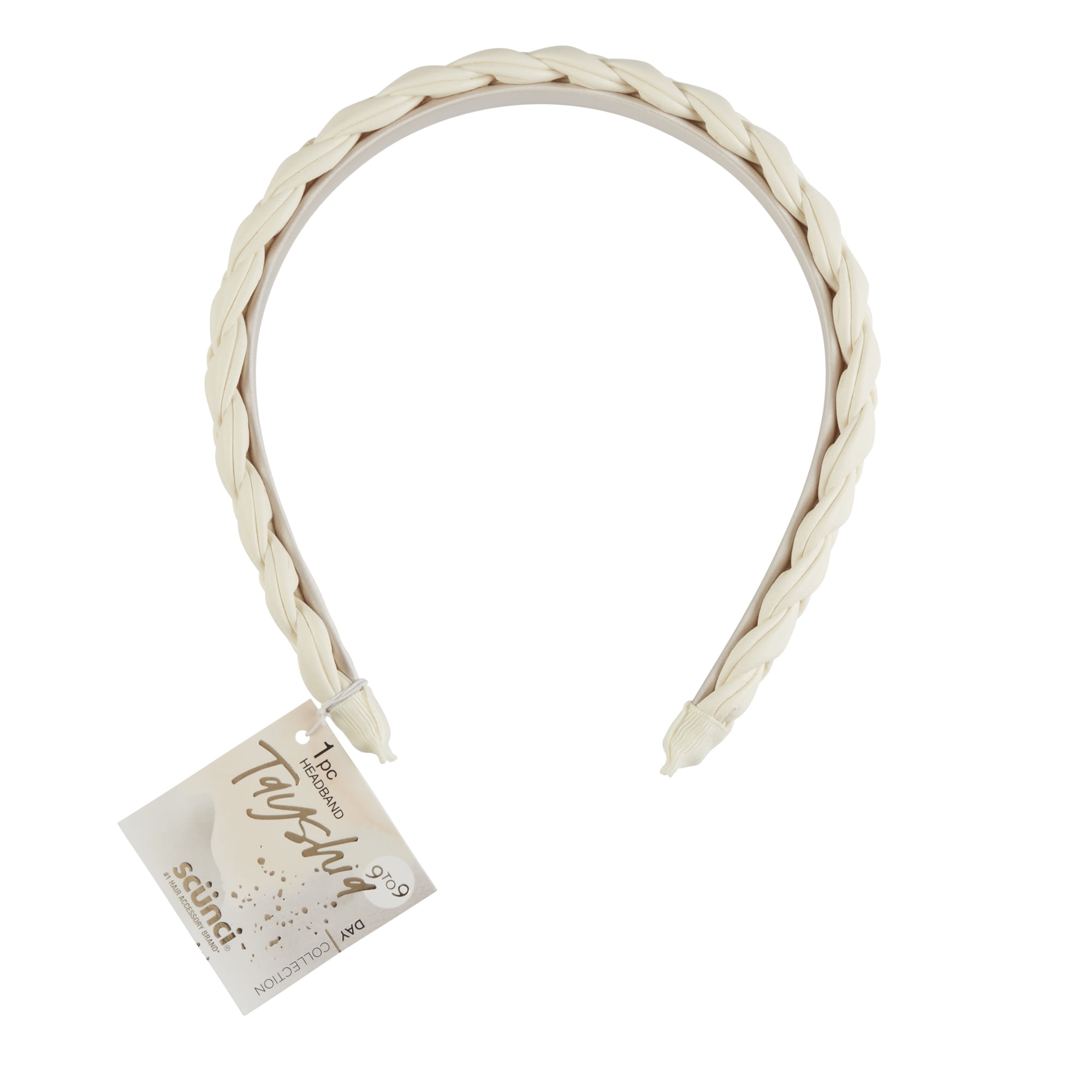 Tayshia by Scunci Comfort No-Squeeze Satin Braided Headband  display picture 1