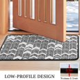 thumbnail image 3 of Black and White Chevron Pattern Door Rugs,Washable Non Slip Door Mats Indoor,Decorative Door Mats,Entry Mat Indoor for Entrance,Bedroom,Kitchen,Bathroom,30"x17", 3 of 6
