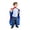 Red, variant on Costume Agent Superhero Reversible Child Costume Cape, 32" Blue