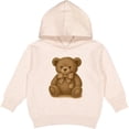 thumbnail image 2 of Inktastic Vintage Teddy Bear with Patch Toddler Hoodie, 2 of 4