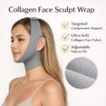 thumbnail image 2 of Collagen Face Sculpt Wrap, Skult Face Wrap for Chin & Jawline, Breathable Skin-Friendly Reusable Compression Wrap Mask for Sleep, Daily Wear & Travel, 2 of 6