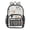 Delicate Pastel Floral Pattern, variant on PVC Transparent Backpacks Clear Backpack for Travel and Outings Cute Pink and Blue Flowers