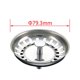 thumbnail image 5 of Paquete de 2 tapones para colador de fregadero, reemplazo de tapón de drenaje para fregadero con colador de cesta (79mm) ER, 5 of 5