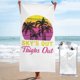 thumbnail image 1 of Toalla de playa Sky'S Out Thighs Out Toallas de baño de microfibra Manta de playa suave para desfiles Natación Yoga Mujeres Hombres, 1 of 4