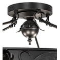 thumbnail image 2 of Meyda Tiffany 258647 Arabesque 5 Light 32" Wide Semi-Flush Bowl Ceiling Fixture - Black, 2 of 7