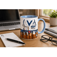 thumbnail image 2 of Doctor Dad Accent Mug Personalized Medical Coat Mug with Stethoscope Father’s Day Gift, 2 of 4