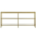 thumbnail image 6 of Evelyn&Zoe Alexis 64" Wide Rectangular Console Table, Brass, 6 of 7