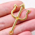 thumbnail image 1 of 12pcs Gold Color Silver Color Weapon Trident Pendants Retro Earrings Metal Accessories DIY Charms Jewelry Crafts Making A1249, 1 of 5