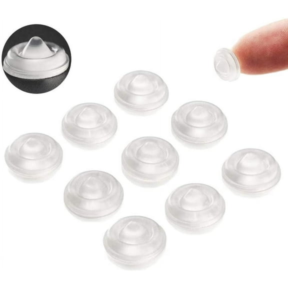 Cabinet Door Bumpers Pads Clear 1/2" 50PCS Soft Close Drawer Bumpers Pads Adhesive Rubber Bumpers for Cabinet Doors Picture Frames Sound Dampening
