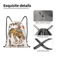 thumbnail image 4 of Sikiie Cowboy Up Vintage Wild West Print Drawstring Backpack Drawstring Bags, Draw String Back Bag for Sports, Gym, Travel, Swimming, Beach-Medium, 4 of 6
