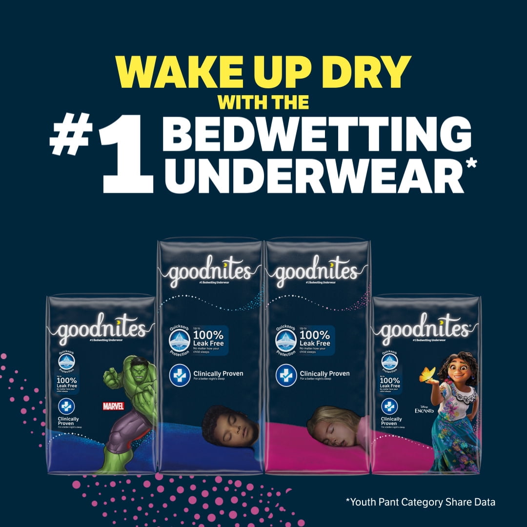 Goodnites Nighttime Bedwetting Underwear for Girls, Nepal