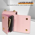 thumbnail image 3 of Allytechgroup Galaxy Z Flip 7 FE Wallet Case with Cards Holder, Detachable Shoulder Strap Envelope Design Closure Protective Anti-Scratch Phone Case Shell for Samsung Galaxy Z Flip 6/ 7 FE,Pink, 3 of 5