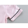 thumbnail image 5 of Utoimkio Toddler Baby Boys Girls Pajamas Short Sets Solid Satin 2 Piece Pjs Button Down Short Sleeve Shirts+Shorts Set Home Sleepwear Summer Pajamas Clothes for Kids 1-6 Years, 5 of 9