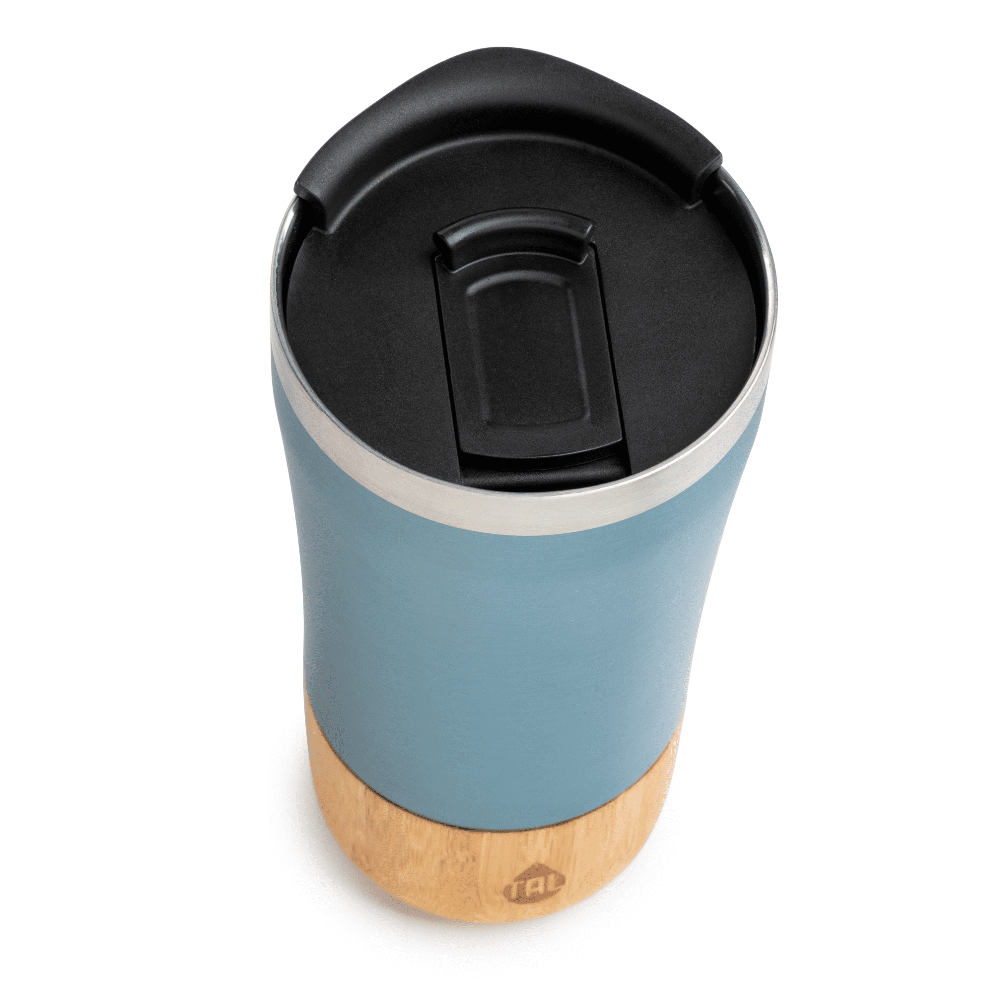 TAL Stainless Steel Bamboo Tumbler Water Bottle 16 fl oz, Blue