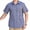 Blue, variant on Men's Plaid Shirts Short Sleeve Button Down Shirt Regular Fit Plaid Dress Shirts with Pocket
