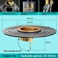thumbnail image 1 of Mosiee Shower Floor Drain Sink Strainer Fast Drainage Floor Drain Anti-Odor Dectable Backflow Preventer Accessory In Stock Wholesale, 1 of 9
