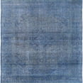 thumbnail image 1 of Ahgly Company Machine Washable Indoor Square Industrial Modern Blue Koi Blue Area Rugs, 6' Square, 1 of 7