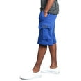 thumbnail image 6 of g-style usa men's solid fleece heavyweight cargo shorts fs76 - royal blue - 5x-large, 6 of 7