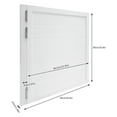 thumbnail image 5 of White Cafe Door Swinging Door Pine Wood Saloon Door Includes Hinges for Kitchen, 5 of 19
