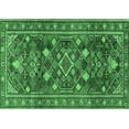 thumbnail image 1 of Ahgly Company Indoor Rectangle Persian Emerald Green Traditional Area Rugs, 8' x 10', 1 of 4
