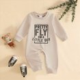 thumbnail image 2 of CAUYDY 0-3M 6-9M 12-18M Preemie Boy Coming Home Outfits Baby Clothing Newborn Long Sleeve Sleepers Infant Boys Romper Fall Winter Toddler Pajamas Beige for Sizes 0-3 Months, 2 of 5