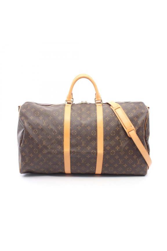 Pre-Owned Louis Vuitton Keepall 55 Monogram 2-Way Boston Bag/Handbag, Coated Canvas and...