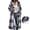 Purple Jackets, variant on Jsaierl Women's Long Plaid Flannel Shacket Button Down Lapel Collar Oversized Jacket Fall Winter Casual Outerwear Coat