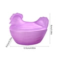 thumbnail image 3 of Tarro de cristal para caramelos de pollo con tapa – Colorido recipiente artesanal para fruta seca, aperitivos y decoración del hogar, 3 of 6