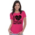 thumbnail image 3 of I Love Someone with Autism Puzzle Womens Slim Fit Graphic Tee Brisco Brands S, 3 of 5