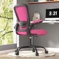 thumbnail image 2 of Office Chair  Ergonomic Desk Chair with Adjustable Lumbar Support & Seat Height   Back Mesh Computer Chair with Flip-up Armrests Task Chairs (Modern  Amethyst), 2 of 6