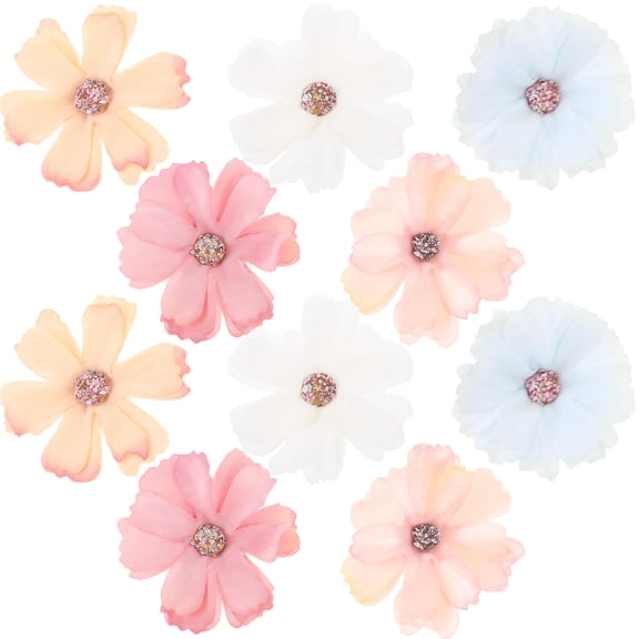 Worgeous 50 Pcs Colorful Artificial Flower for Crafts, Faux Flowers for Bouquet Making and Home Decor