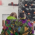 thumbnail image 3 of The Northwest 1TNT-20000-C001-EDC 40 x 50 in. Nickelodeon Teenage Mutant Ninja Turtles Mutant Mayhem Turtle Terror Silk Touch Sherpa Throw Blanket, 3 of 3