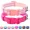 Pink, variant on azuza 2 Pack Neoprene Padded Dog Collar for Small Dogs, Reflective Dog Collar with ID Tag Ring, Adjustable Safe and Comfy Dog Collars,Rust Red/Army Green,XS
