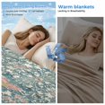 thumbnail image 2 of Teal Pink Cooling Blanket, Lightweight Breathable Summer Throw Blanket with Double Sided Cold Effect, Vintage Floral Watercolor Boho Ethnic Picnic Beach Blankets Bed Sheet for Hot Sleepers 40"x60", 2 of 8