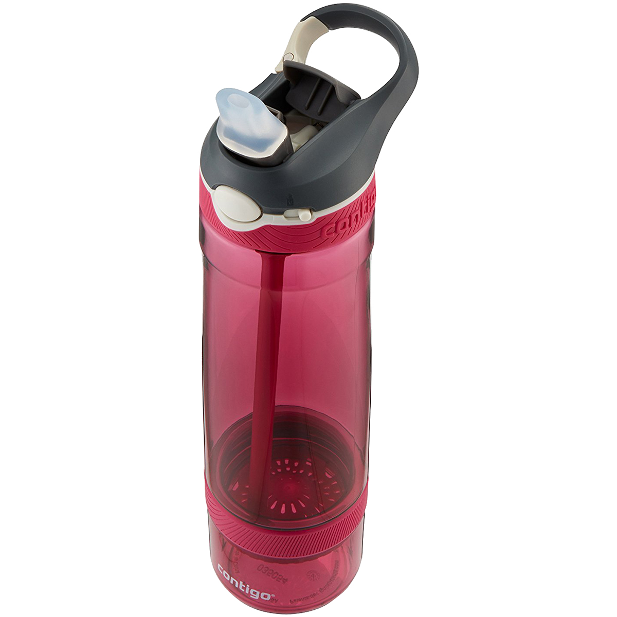 Contigo AUTOSPOUT Straw Ashland Infuser Water Bottle, 24 oz., Very Berry