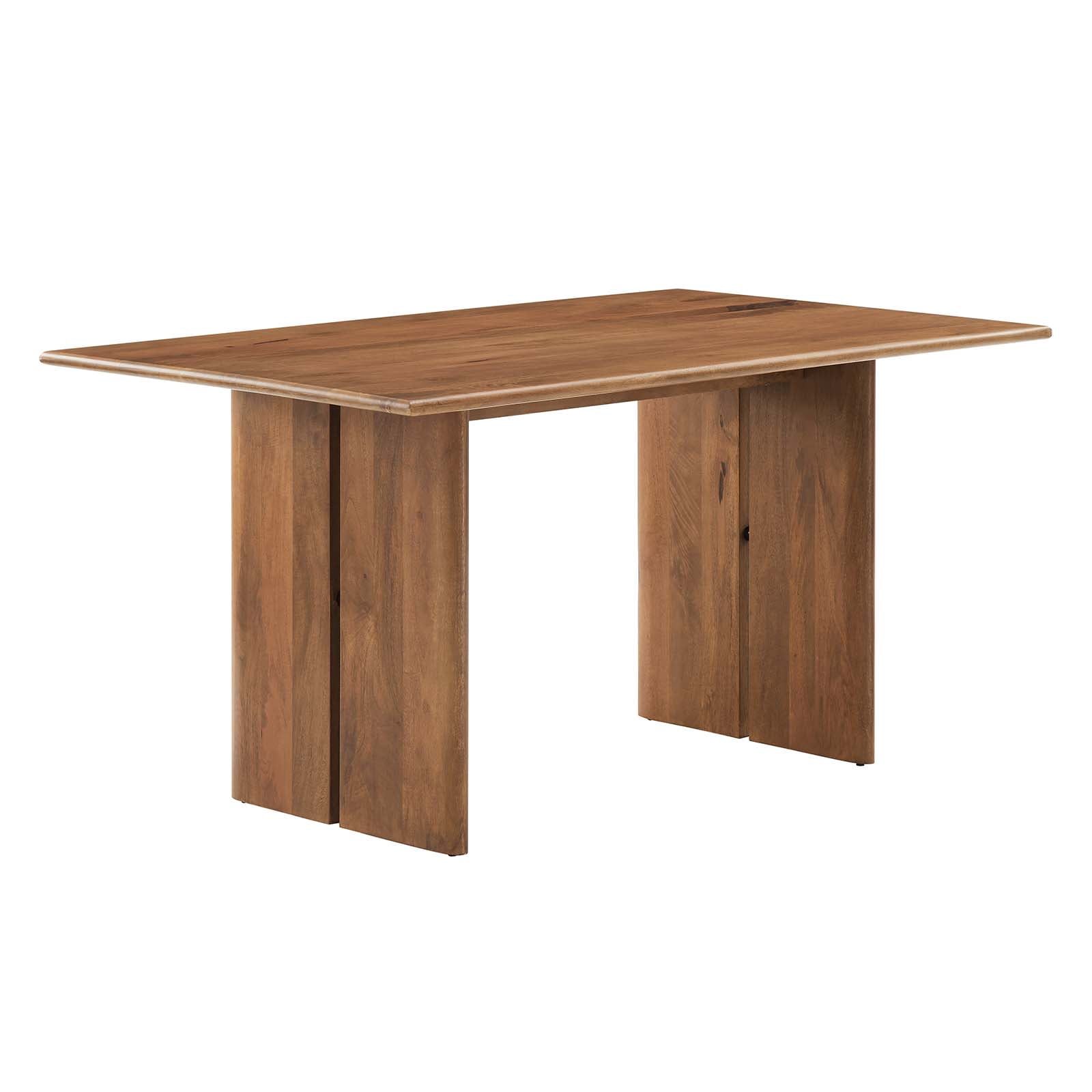 Modway Amistad 60" Wood Dining Table in Walnut