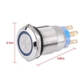 thumbnail image 4 of Garosa 19mm 12V LED Waterproof Stainless Self-locking Latching Push Button Switch, Button Switch, LED Latch Button Switch, 4 of 4