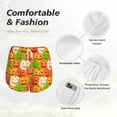 thumbnail image 4 of KLL Cartoon Pumpkins Pattern Shorts Women,Athletic Shorts High Waisted Running Shorts Pocket Sporty Short Gym Elastic Workout Shorts-Small, 4 of 7