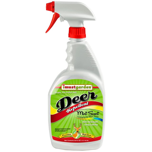 Aerosol repelente de ciervos I Must Garden con aroma a menta, 946 ml, listo para usar
