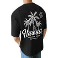 thumbnail image 6 of Hfolob Men's Classic T-Shirt Male Casual Soft Comfort Small Printed Cotton Top With Crew Neck Short Sleeve Hawaii Positive Beach T Shirts, 6 of 9