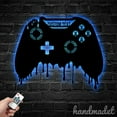 thumbnail image 2 of Handmadetneonsign Personalized Dripping Game Controller Metal Art Led Light, Game Controller Metal, 2 of 5