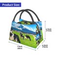 thumbnail image 2 of Disketp Grazing Cows Mountain View Bolsa Térmica Estampada, Bolsa Térmica Aislante para Almuerzo, Playa y Campamento, 2 of 6